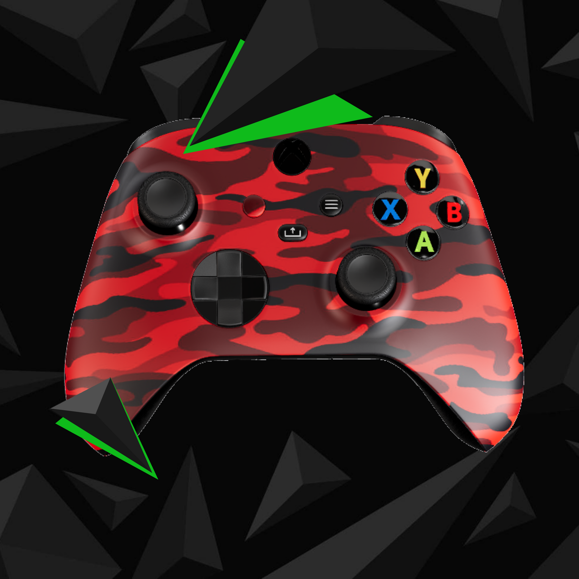 NEXON CONTROLLER XBOX RED CAMO
